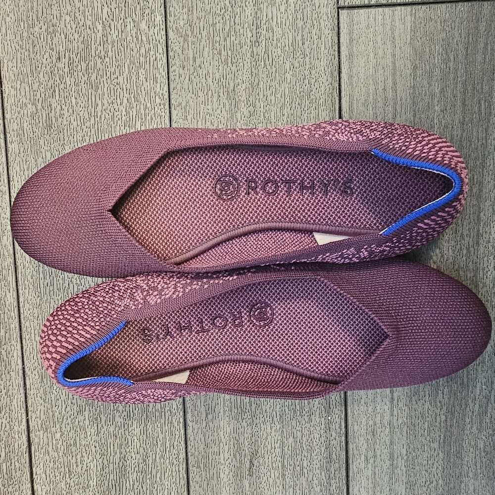 Rothy's Retired Women's Fig Python Round Toe Slip… - image 3